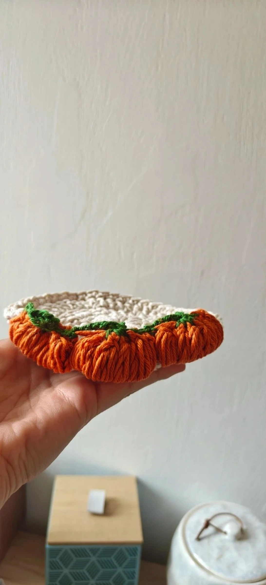Sobremesa "Abóboras" de crochê – Estilo Outono / Cottagecore – photo 5